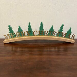 Merry Christmas Trees Arch Decor Sign